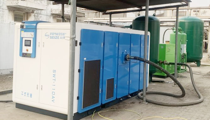 萨震干式无油螺杆空压站助力河北某化工企业稳定生产