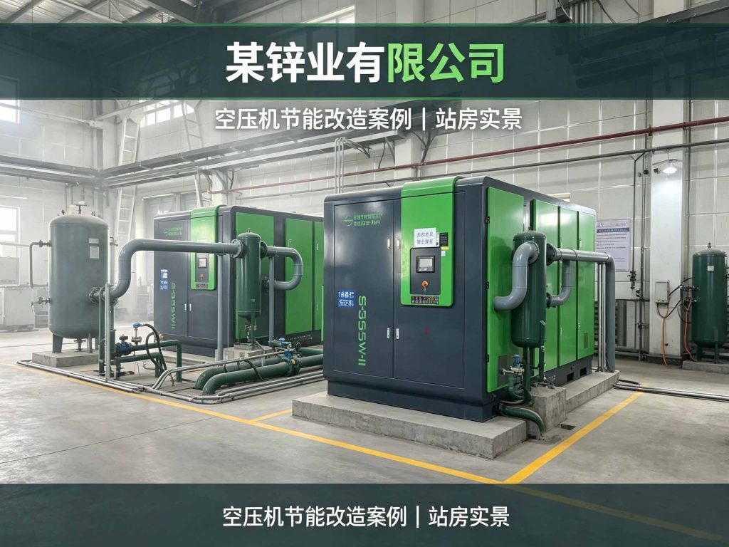 某锌业有限公司空压机节能改造案例：萨震 355kW 螺杆空压机助力节能率约 30%