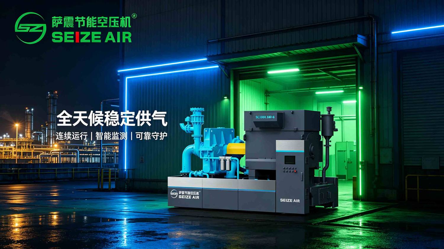 萨震离心空压机,适用于电厂大流量杂用气